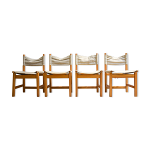 Série de quatre chaises pin Ikea