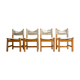 Series of four Ikea pine chairs 1986'