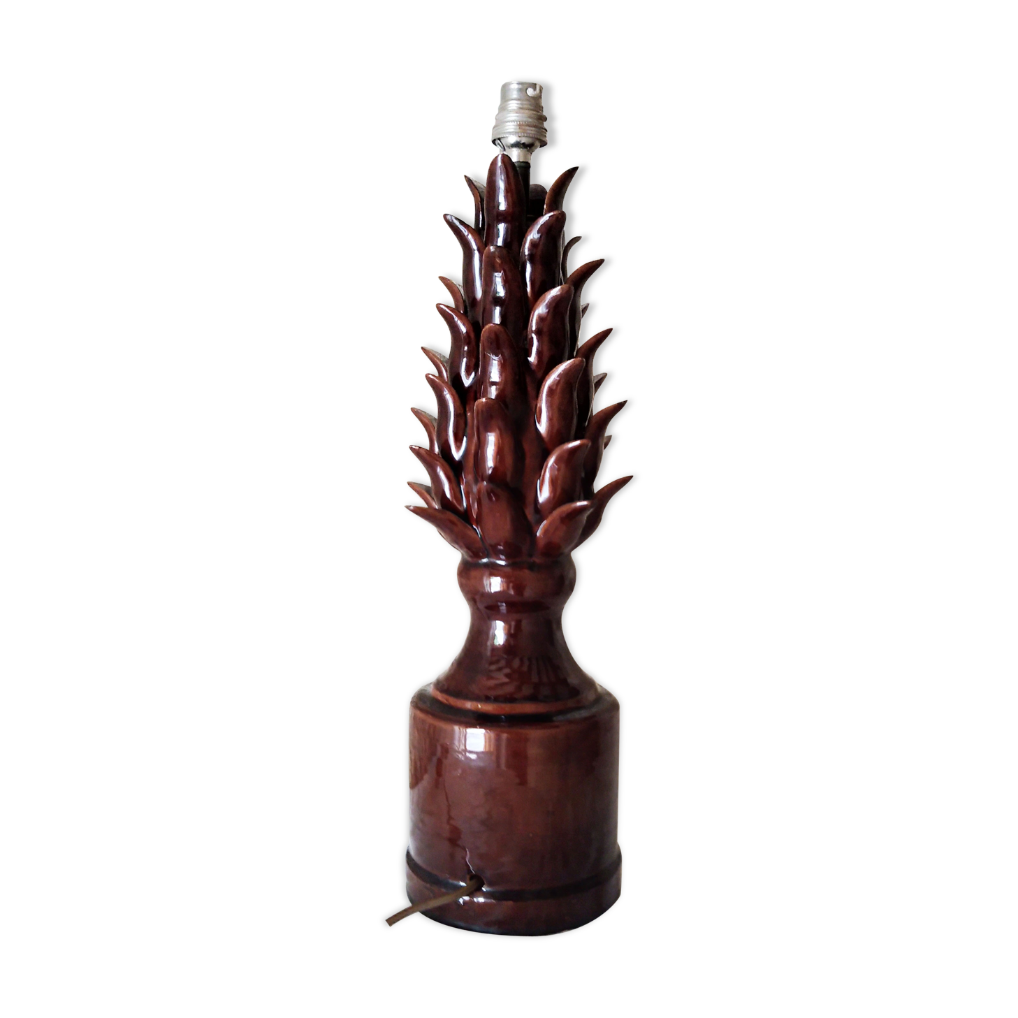 Manises ceramic cob lamp foot 1960