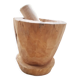 Mortier et pilon en bois vintage 1960