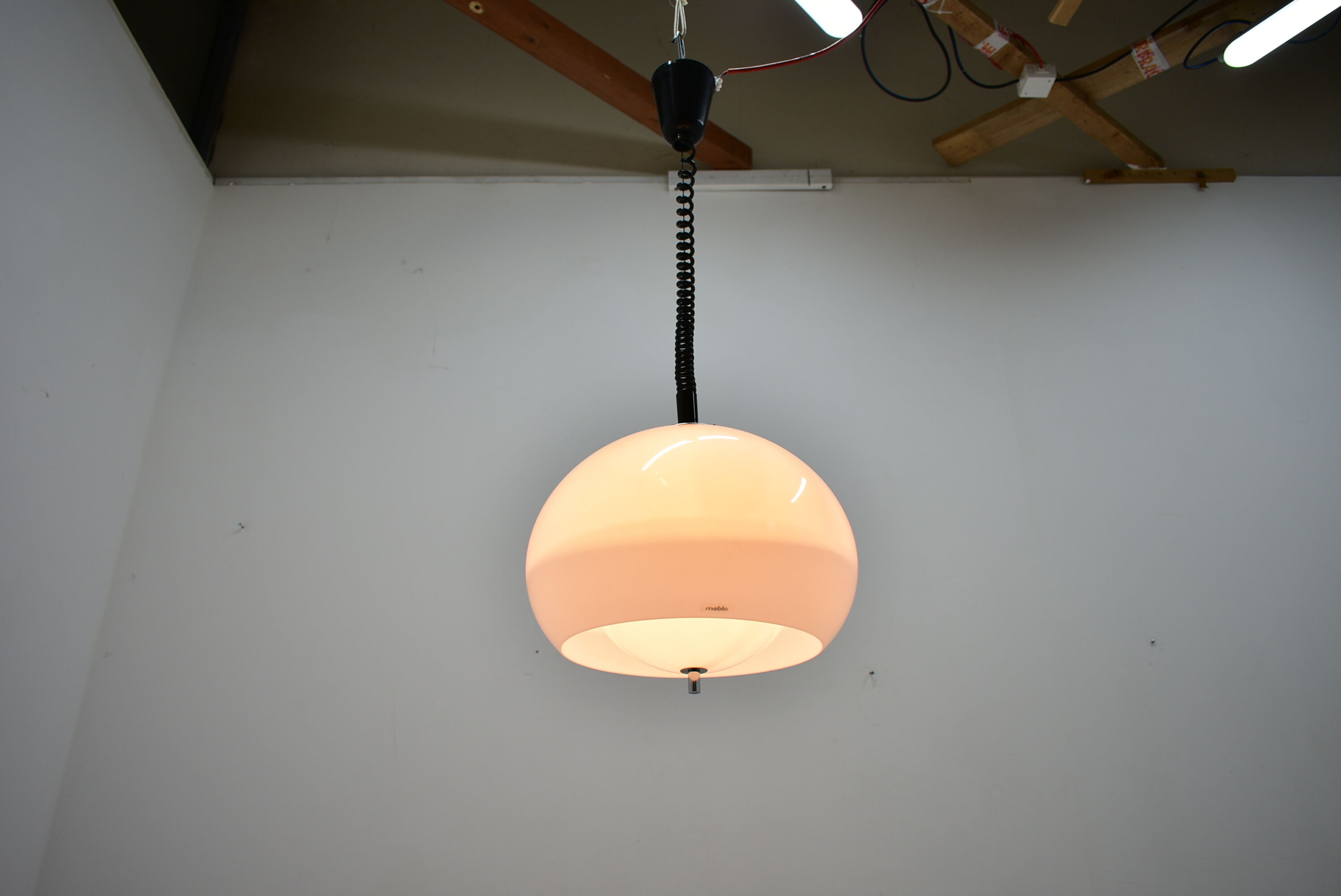 Midcentury Pendant Meblo, Design Harvey Guzzini, Italy, 1970s