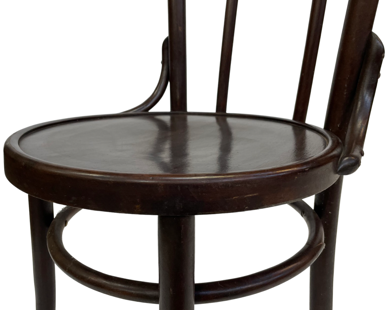 Set of four vintage bistro chairs 50