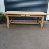 Farmhouse table with its bench