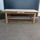 Farmhouse table with its bench
