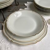 Hollow plates Limoges porcelain