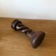 Twisted wooden candle holder