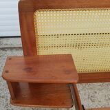 Roger Landault mahogany bed 1950