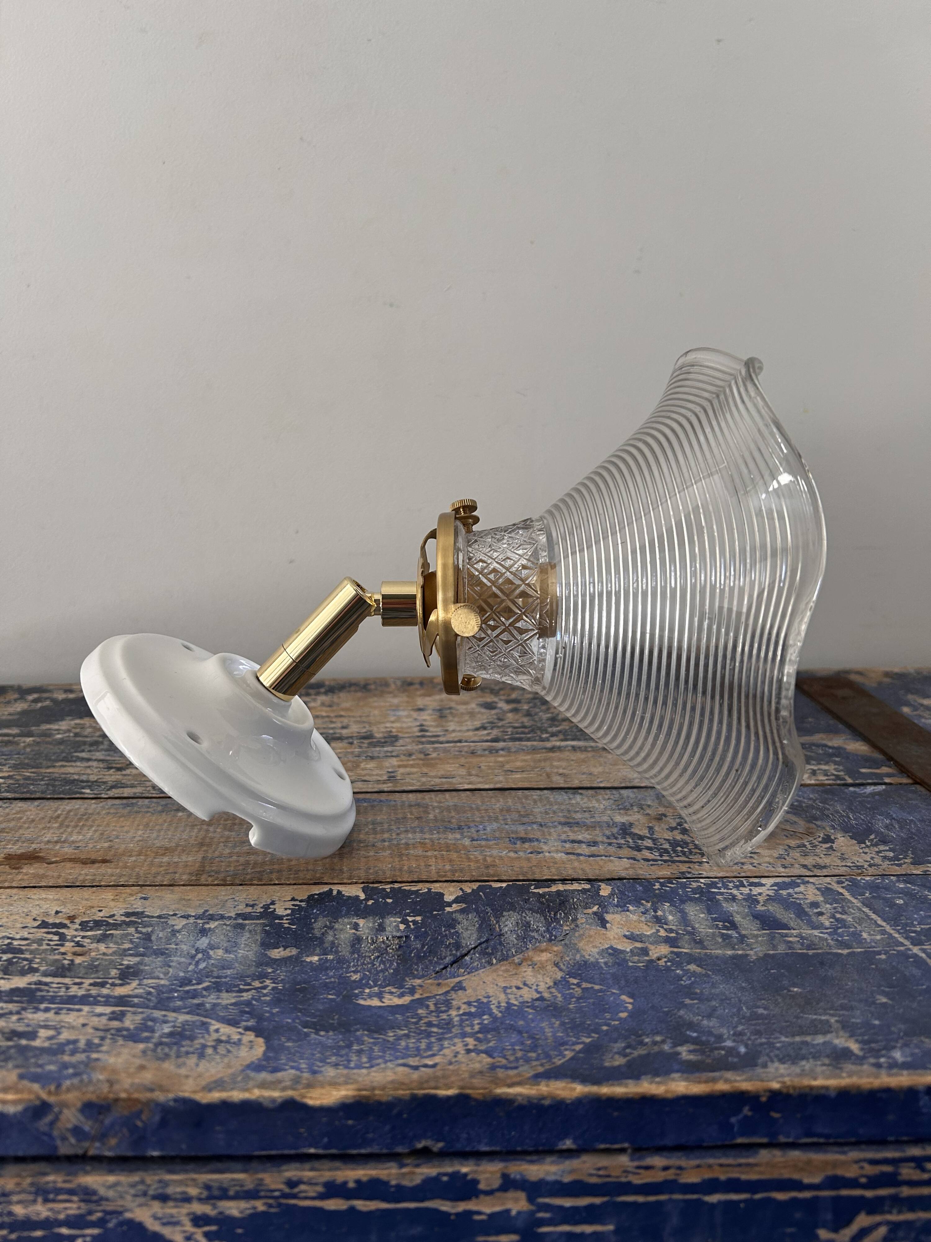 Old tulip wall light