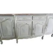 Magnificent mahogany enfilade in Regency style.
