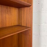 Vintage Scandinavian teak bookcase by Johannes Sorth for Nexø Møbelfabrik, 60s