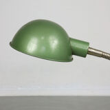 Vintage green gooseneck table lamp