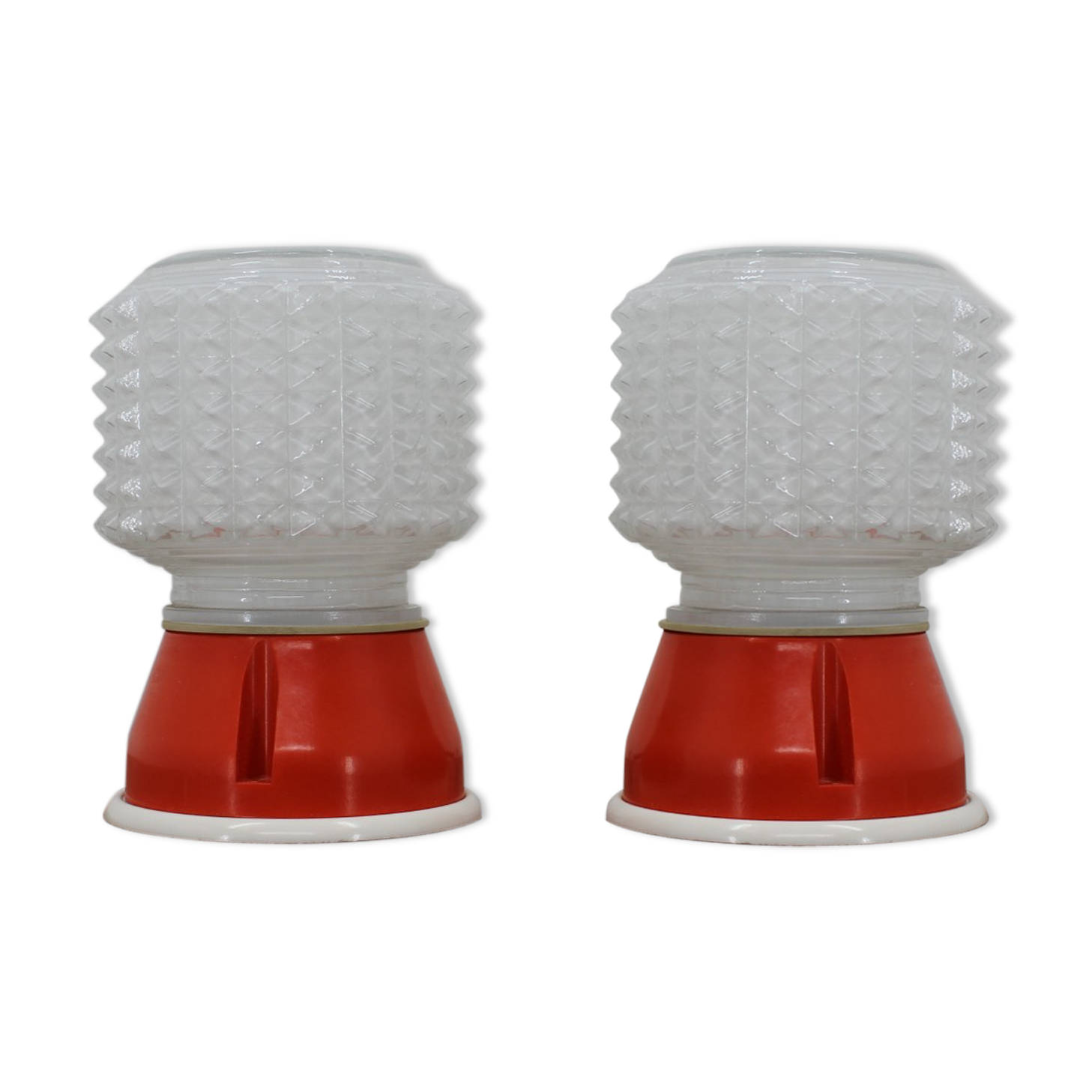 Pair of small table lamps, 1980