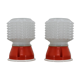 Pair of small table lamps, 1980