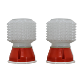 Paire de petites lampes de table, 1980