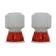 Pair of small table lamps, 1980