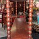 Wall Shelf or Display in Mahogany with Twisted Columns, Late 19th Century