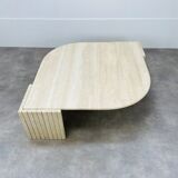 Travertine eye coffee table Roche Bobois