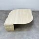 Travertine eye coffee table Roche Bobois