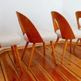 A set of four chairs, proj. A. Suman, Tatr Nabytok, Czechoslovakia, 1960s