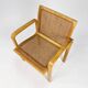 Fauteuil en bois de hêtre et sangle par Olivo Pietro, Italie, années 1970