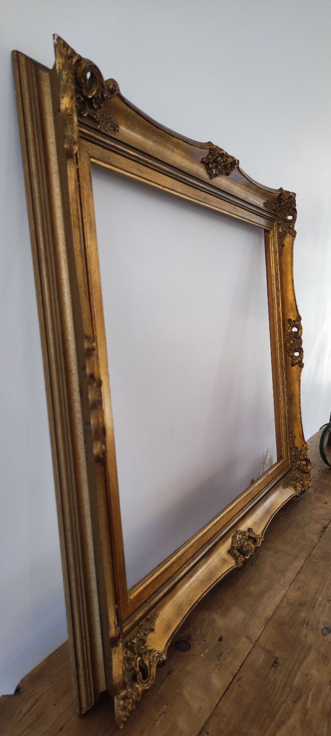 Gilded and molded wooden frame