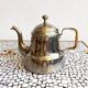 Plated art deco teapot jug, Christofle, France, 1940s.