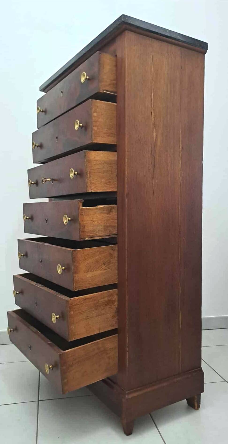 Semainier acajou Empire Restauration