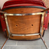 Red armchair 60s in skai