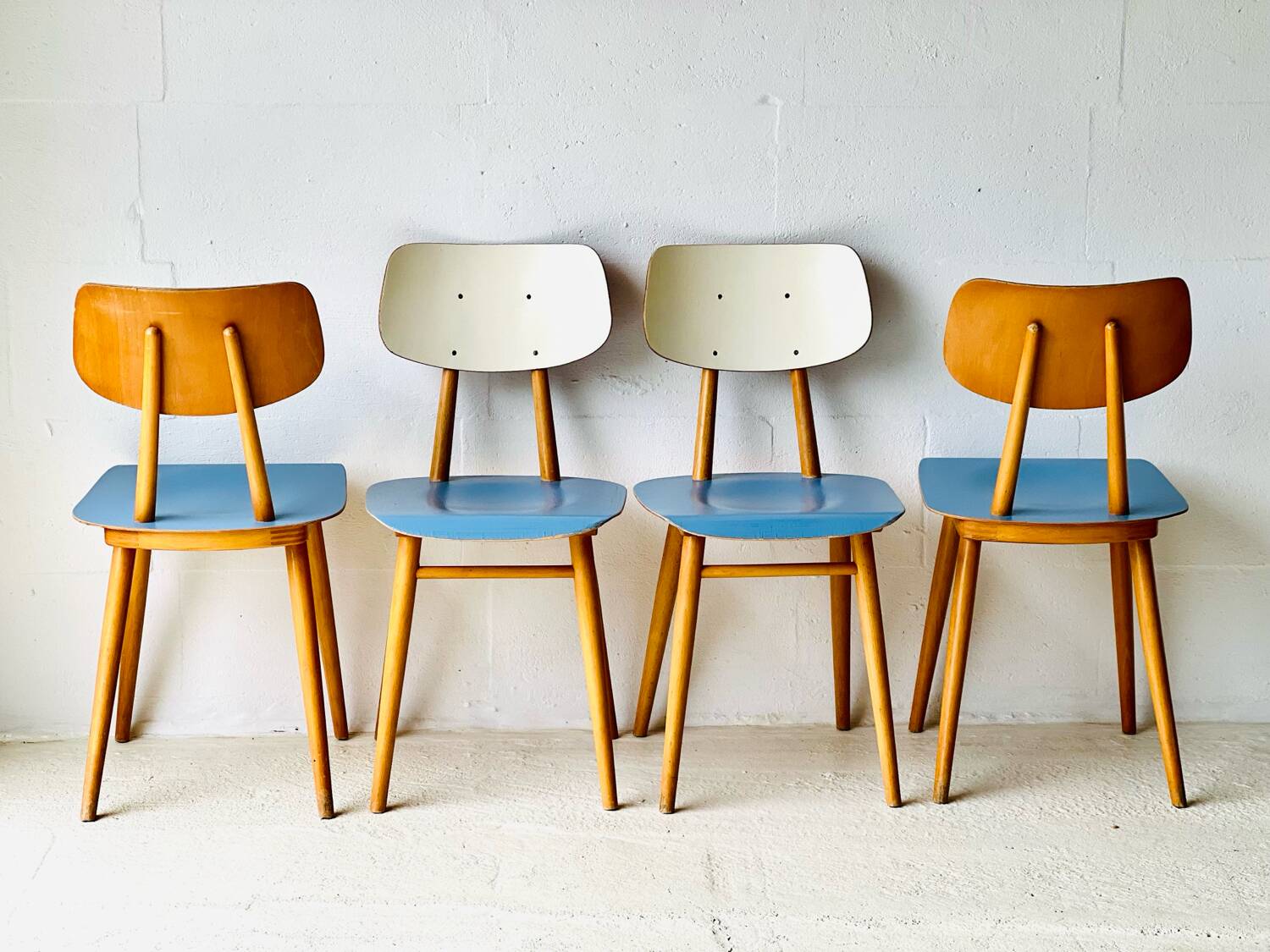 Vintage chairs from ton, set of 4