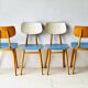 Chaises vintage de ton, lot de 4