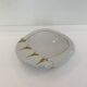 Paolo Traversi Ceramic & Gold Leaf Villari Tulip Plate Tray Vintage Italy 1
