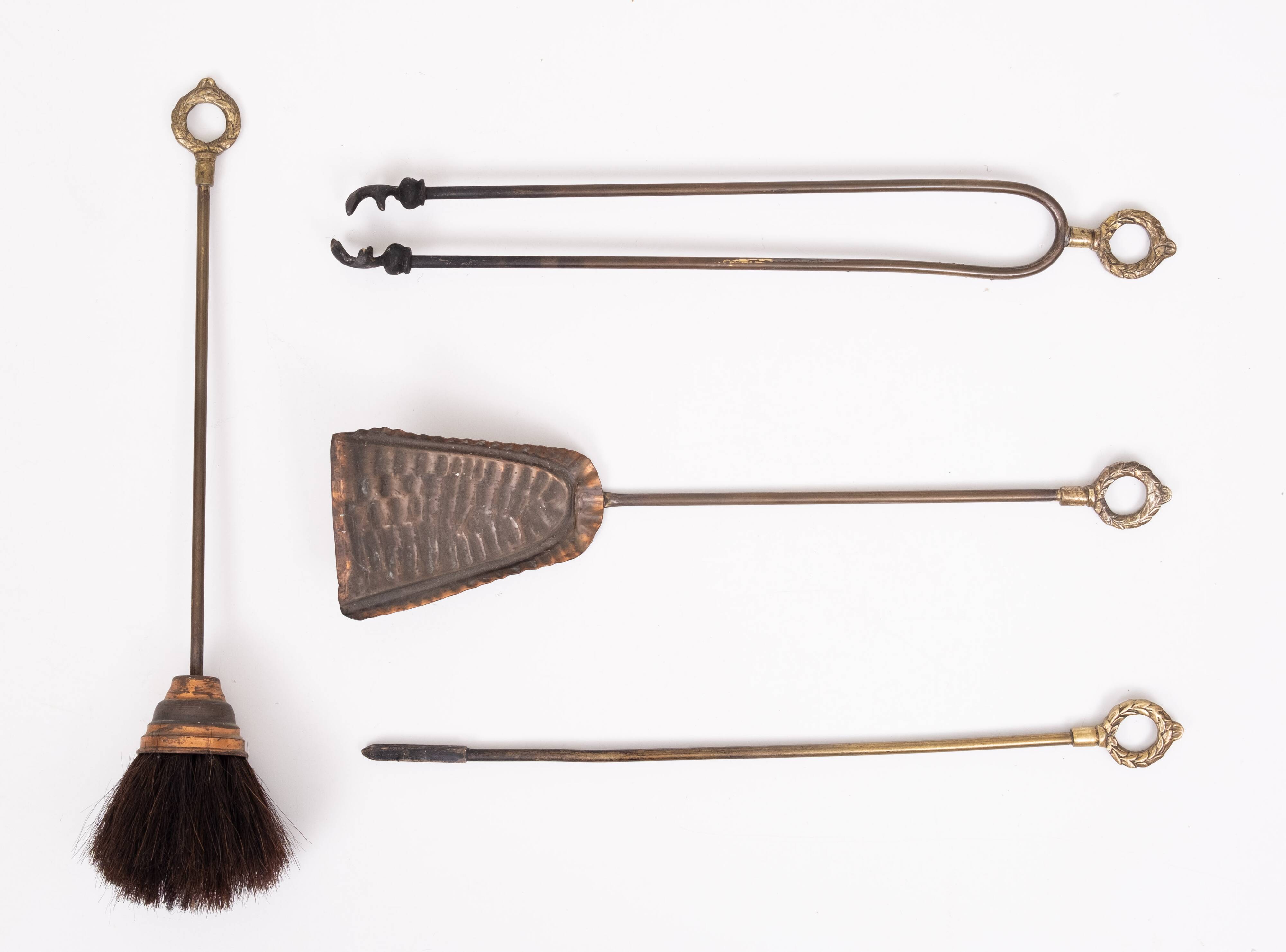 Elegant Brass Fireplace set 1950s France