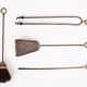 Elegant Brass Fireplace set 1950s France