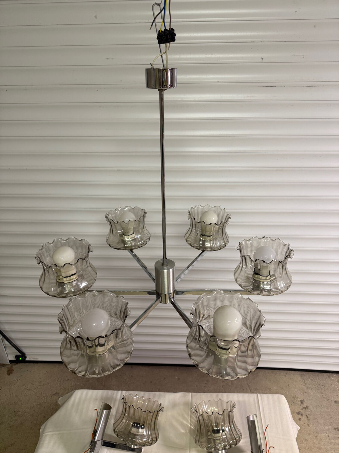 Vintage suspension and wall lights