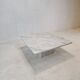 Italian Carrara Marble Coffee Table, 1980s