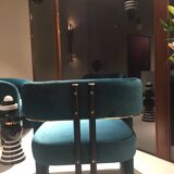 Casalto Havana Side Table – Handcrafted Ceramic, Marble & Copper Detail