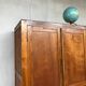 Old cabinet or wardrobe in fir from the 1950s 1960s vintage design