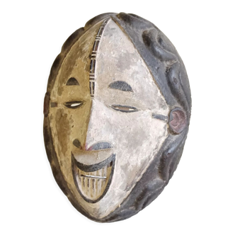 Antique wooden mask African Igbo art from Nigeria