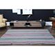 1970s Vintage Turkish Oushak Handmade Wool Cotton Purple Area Rug 175x274