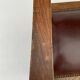 Pair of armchairs trone XIX eme neo gothic sculpts leather seat