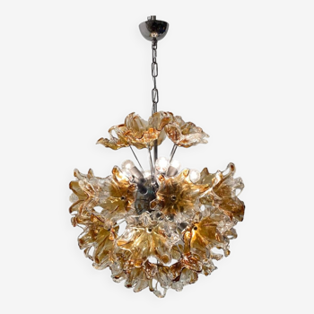 Murano glass flower sputnik chandelier