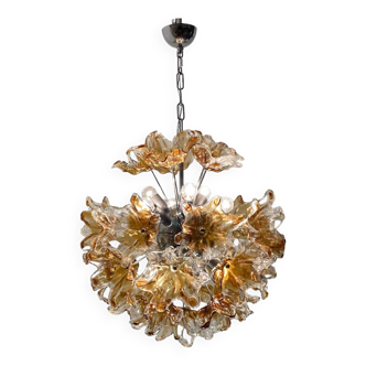 Murano glass flower sputnik chandelier