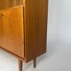 Vintage Teak Highboard Shelf Display Cabinet by Omann Jun 60s Danish Design
