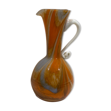 Shady glass pitcher 60s/70s