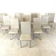 Set of 10 vintage leather dining chairs, 1980s