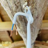 Vintage sisal / jonc de mer pendant light circa 1970's