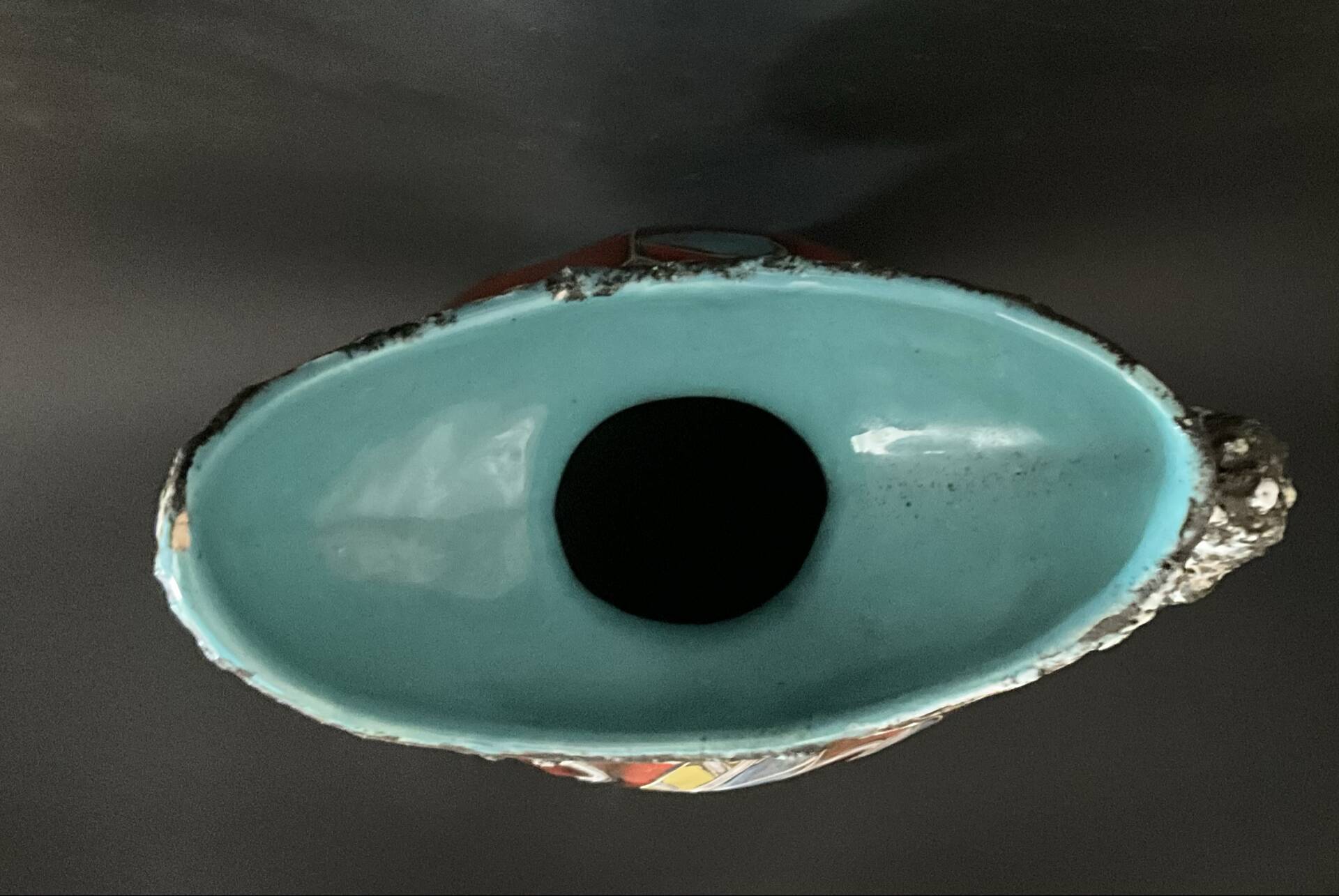 Large PUGI jug in brutalist ceramic signed – Vallauris / Monaco