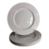 Assiettes plates vintage en porcelaine