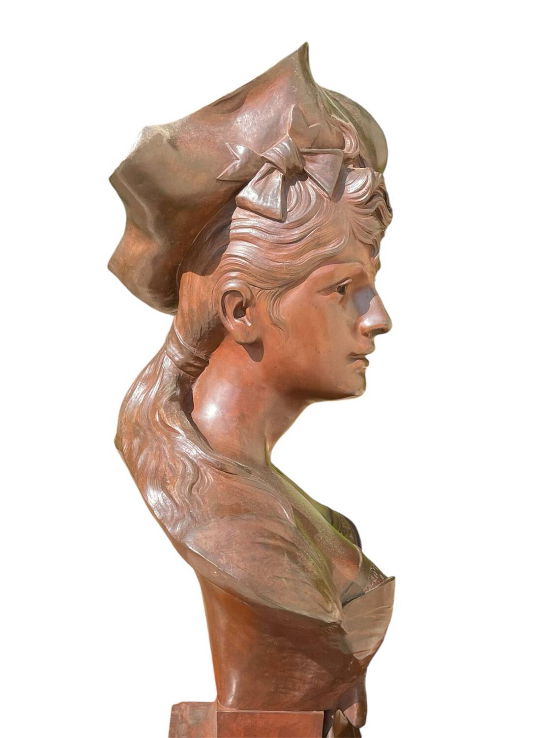 Bronze sculpture entitled “La Brunetta”