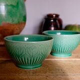 Old English green bowls